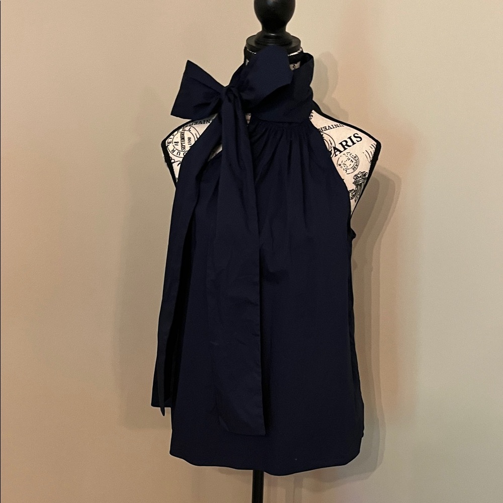 MICHAEL Michael Kors Navy Bow Blouse